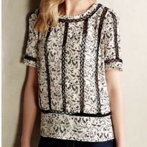 Anthropologie bird blouse